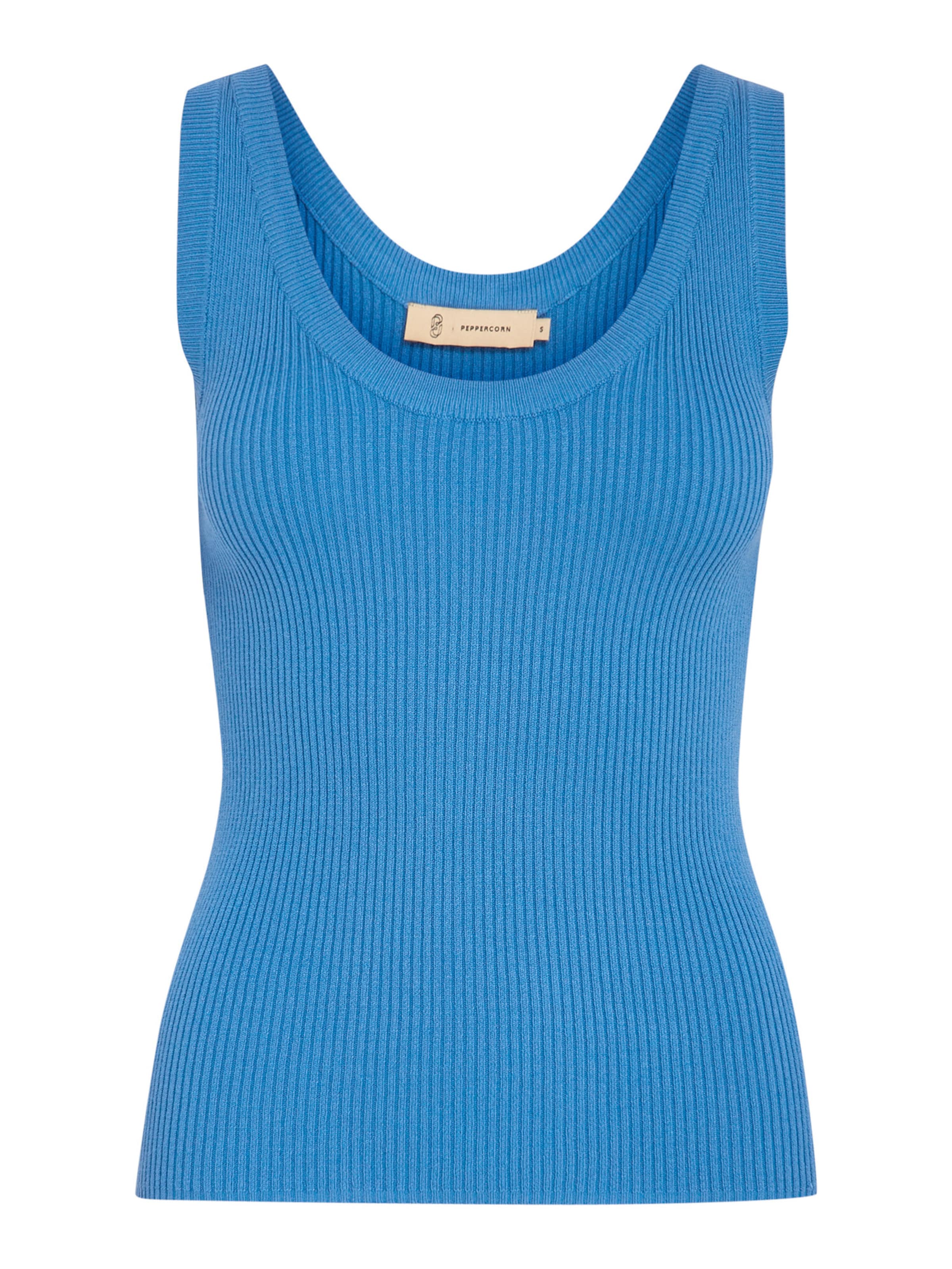 Peppercorn - Top de punto 'Tana' en azul: frente
