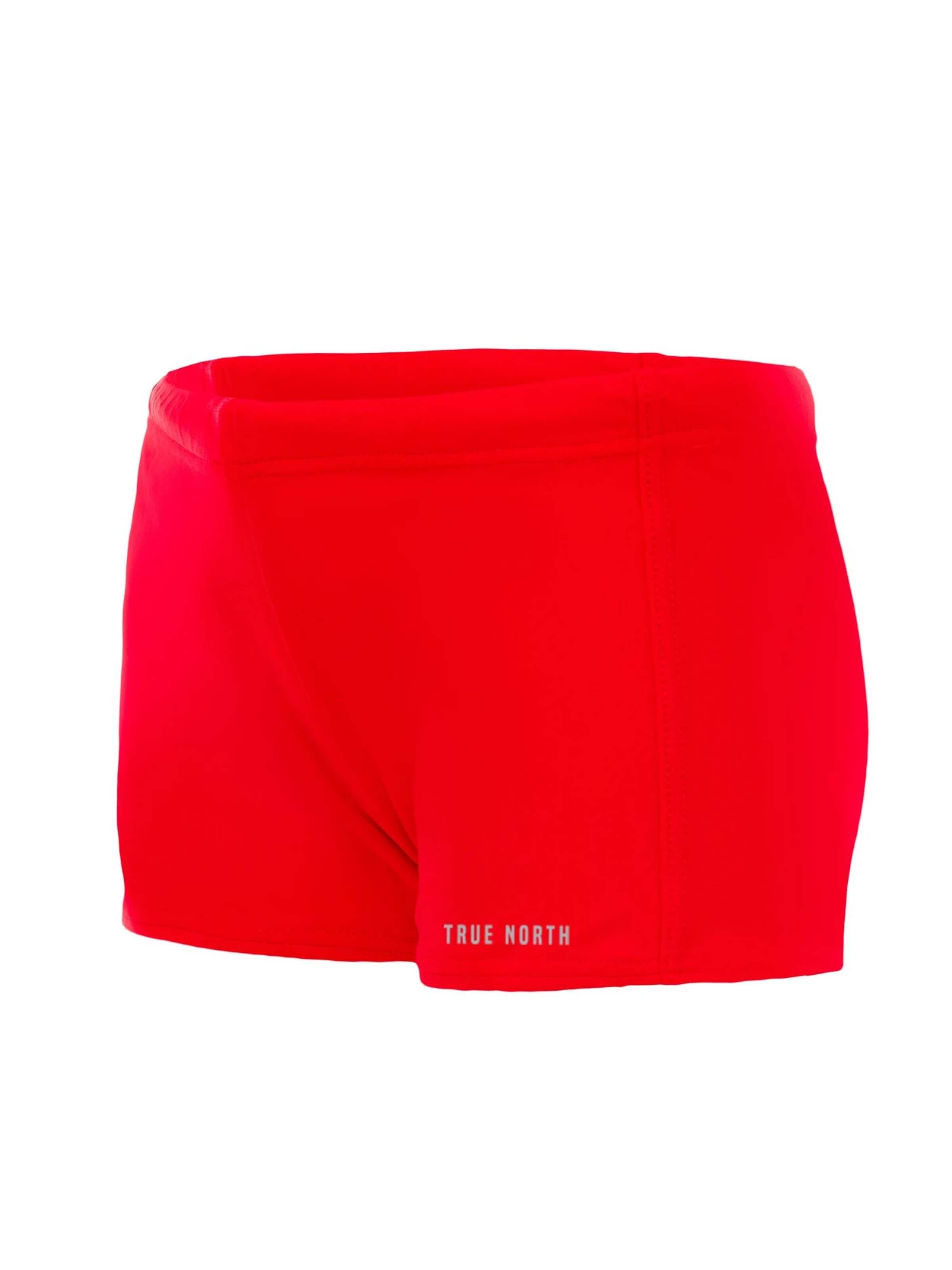 True North Board Shorts 'Jungen Trunk Badehose "Himmel"' in Red: front