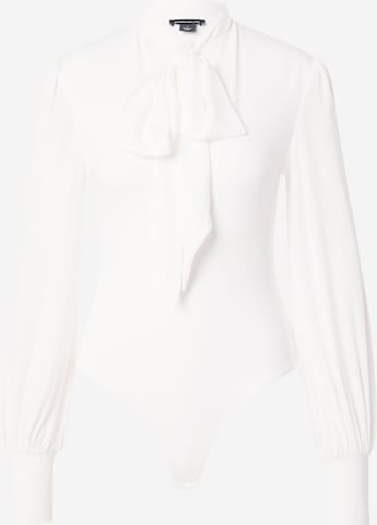 Karen Millen Blouse Bodysuit 'Georgette' in Beige: front