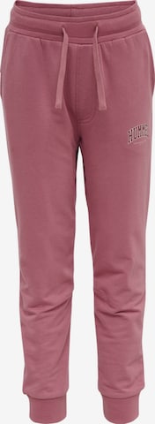 Effilé Pantalon Hummel en rose : devant