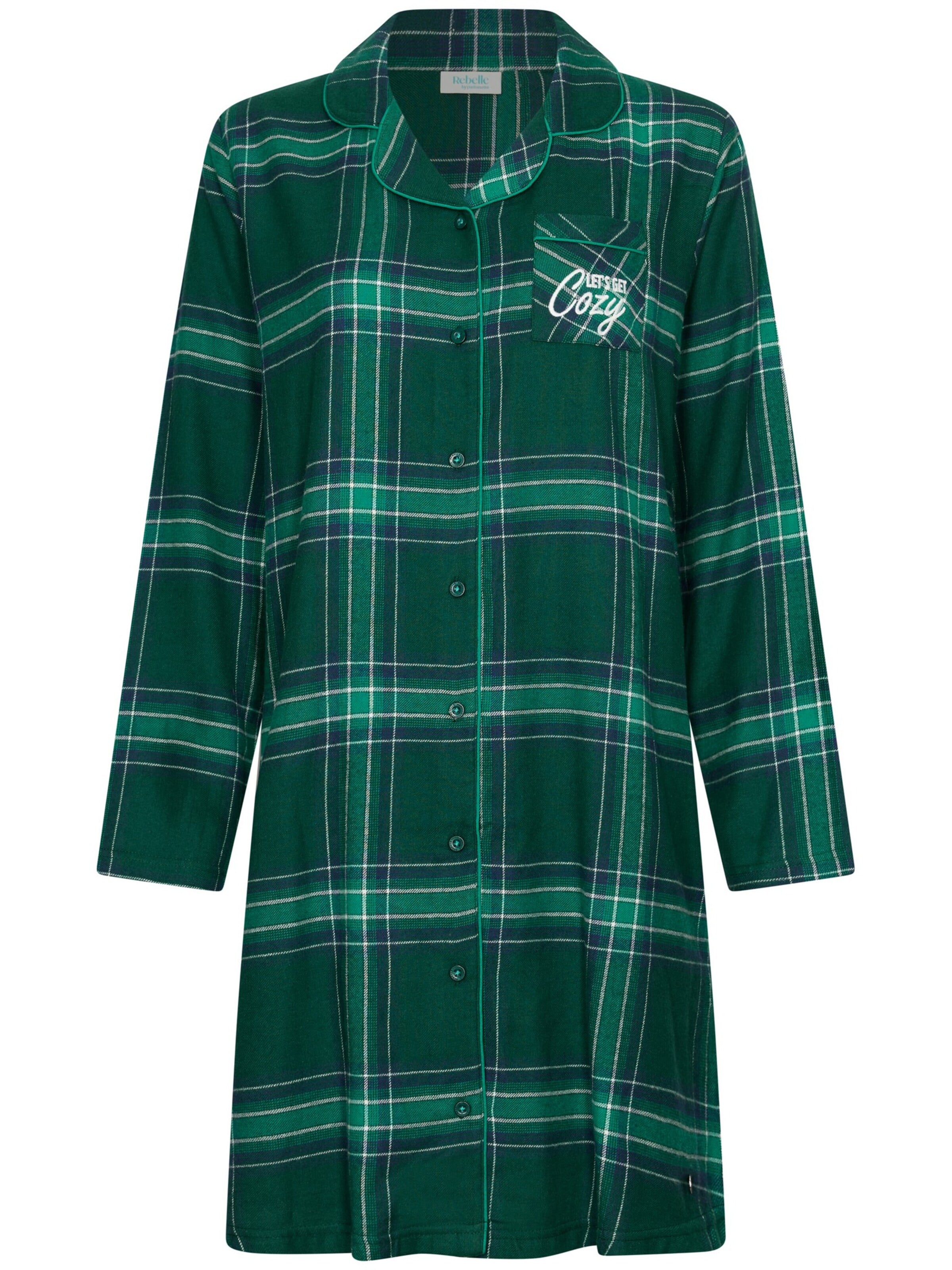 Rebelle Nightgown in Green: front