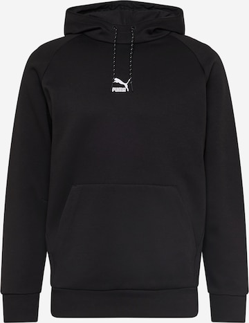 PUMA Sweatshirt in Zwart: voorkant