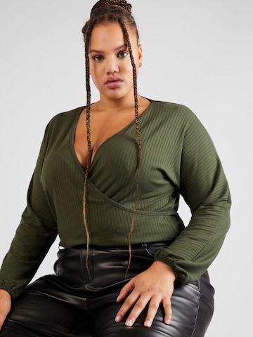 ABOUT YOU Curvy Shirt 'Lieven' in Green