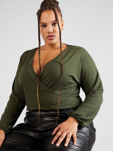 ABOUT YOU Curvy - Camiseta 'Lieven' en verde