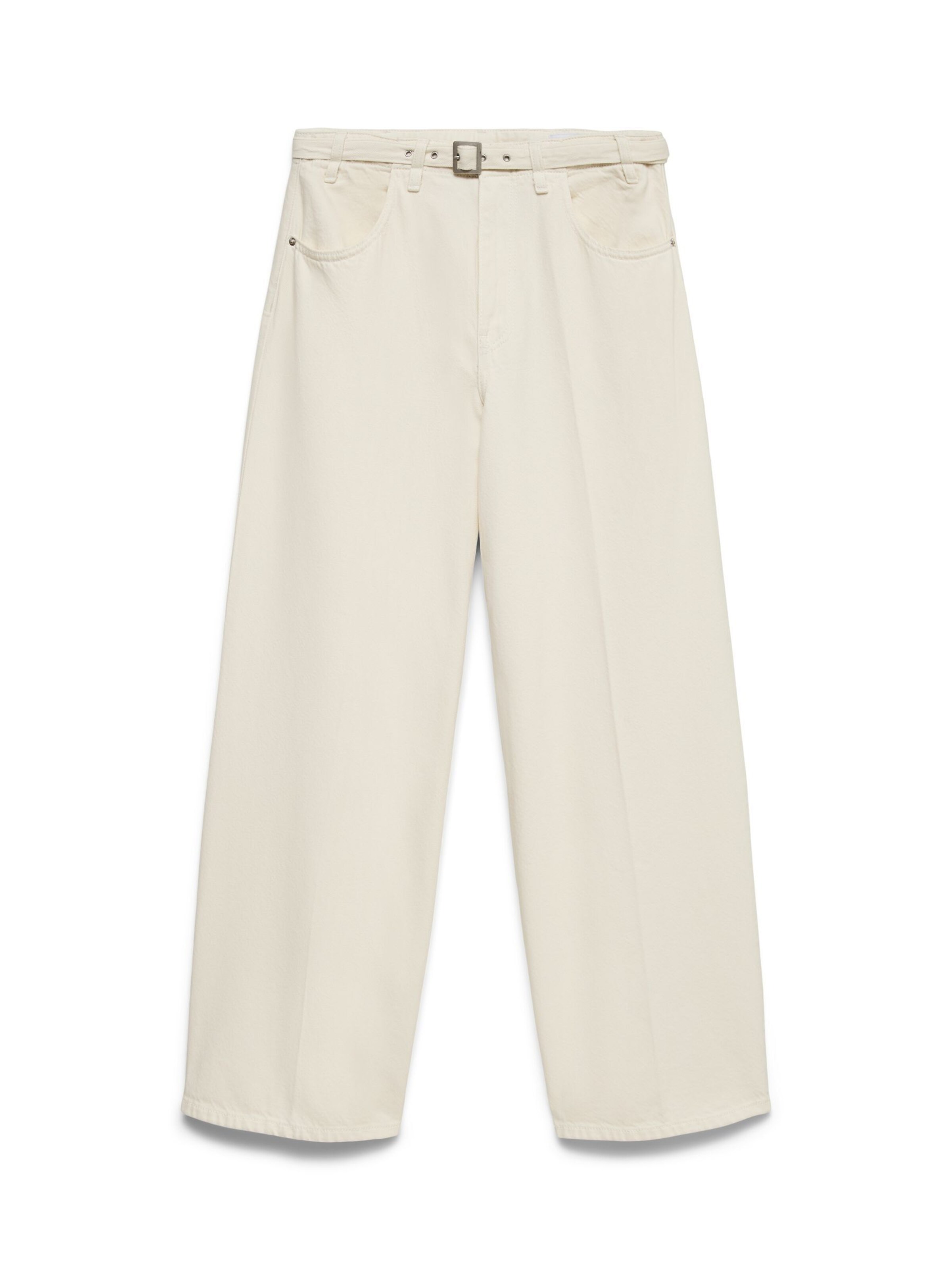VERO MODA Wide leg Jeans 'VMLullu' in Beige: front