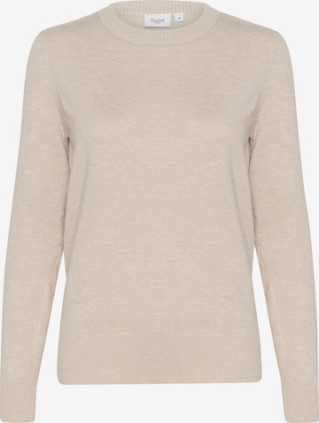 SAINT TROPEZ Sweter w kolorze beżowy: przód