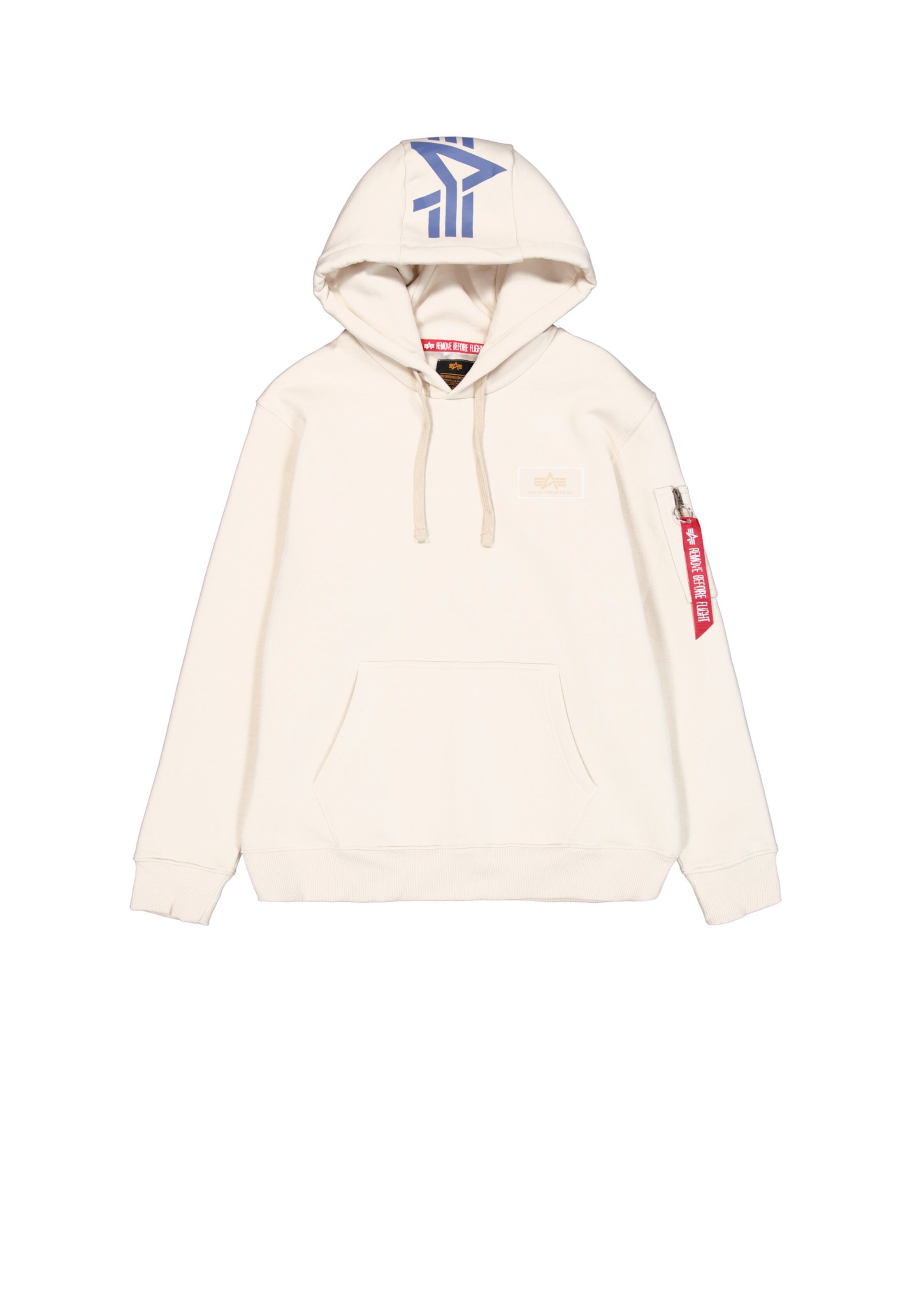 Sweat-shirt ALPHA INDUSTRIES en beige : devant