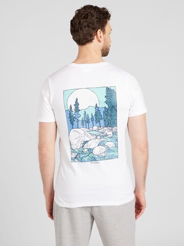 T-Shirt fonctionnel 'Rapid Ridge' COLUMBIA en blanc : devant