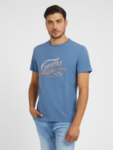 GUESS T-Shirt in Blau: Vorderseite