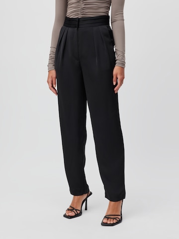 LeGer by Lena Gercke Loose fit Pleat-front trousers 'Susanne' in Black: front
