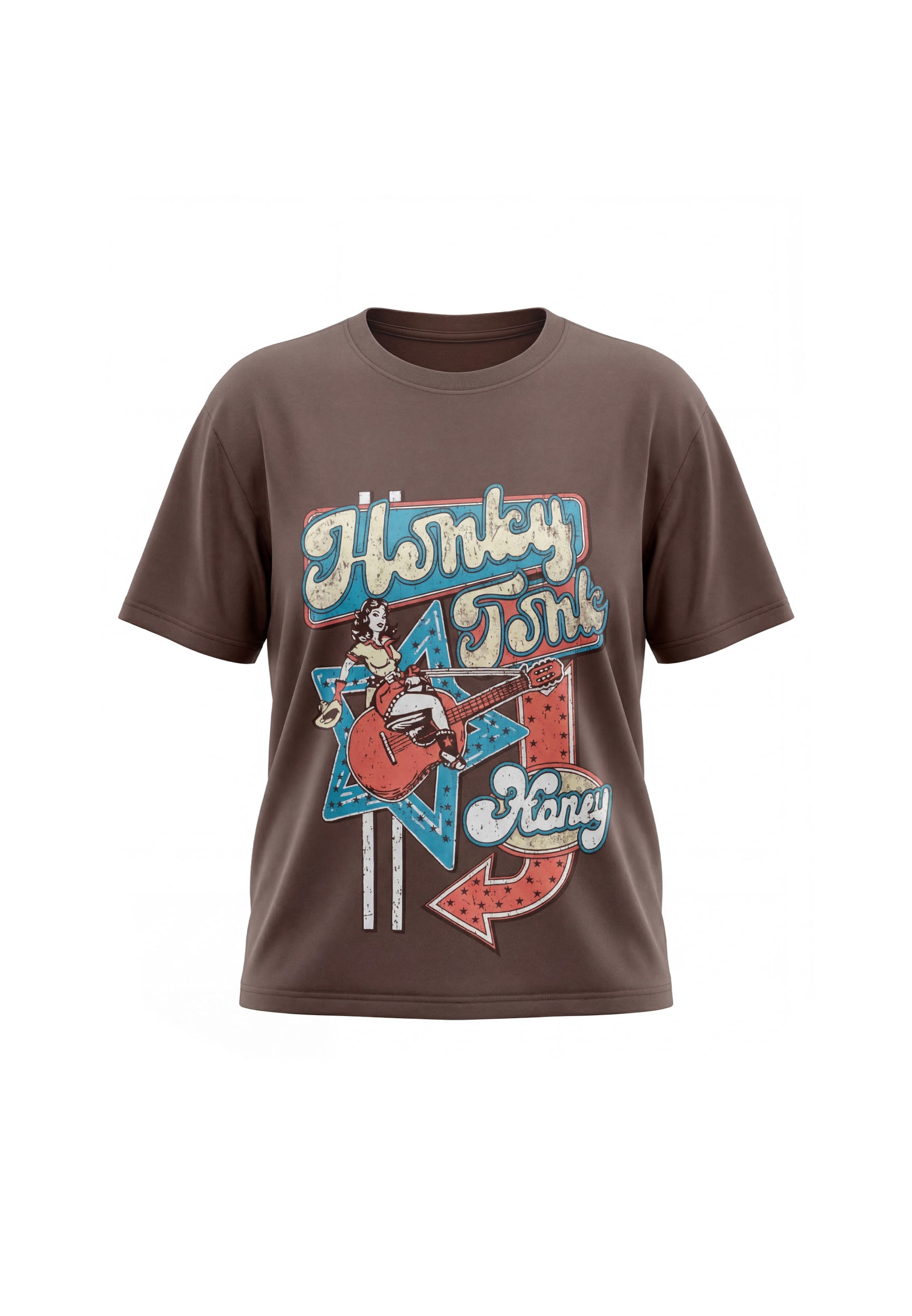 usha FESTIVAL - Camiseta 'Festival' en marrón: frente