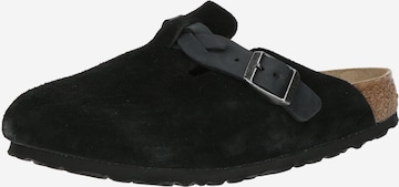 BIRKENSTOCK Puukengät & Crocks-jalkineet 'Boston Braided' värissä musta: etupuoli