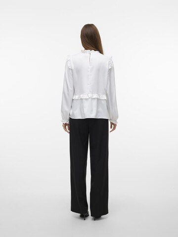 VERO MODA Bluse i hvid