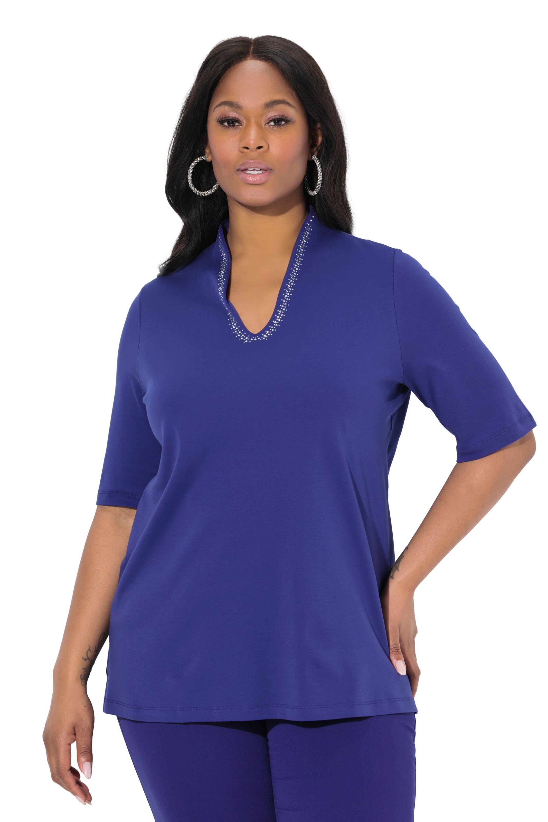 Ulla Popken Shirt in Blue: front
