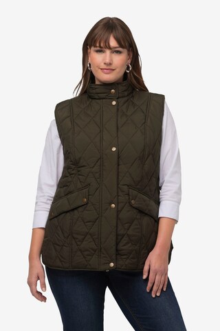 Ulla Popken Bodywarmer in Bruin: voorkant