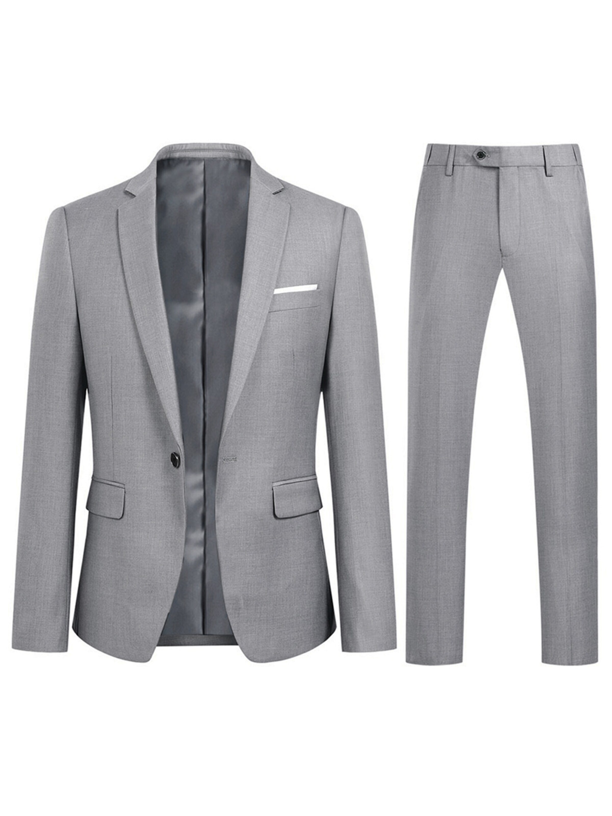 YOUTHUP Suit 'Cado' in Grey: front