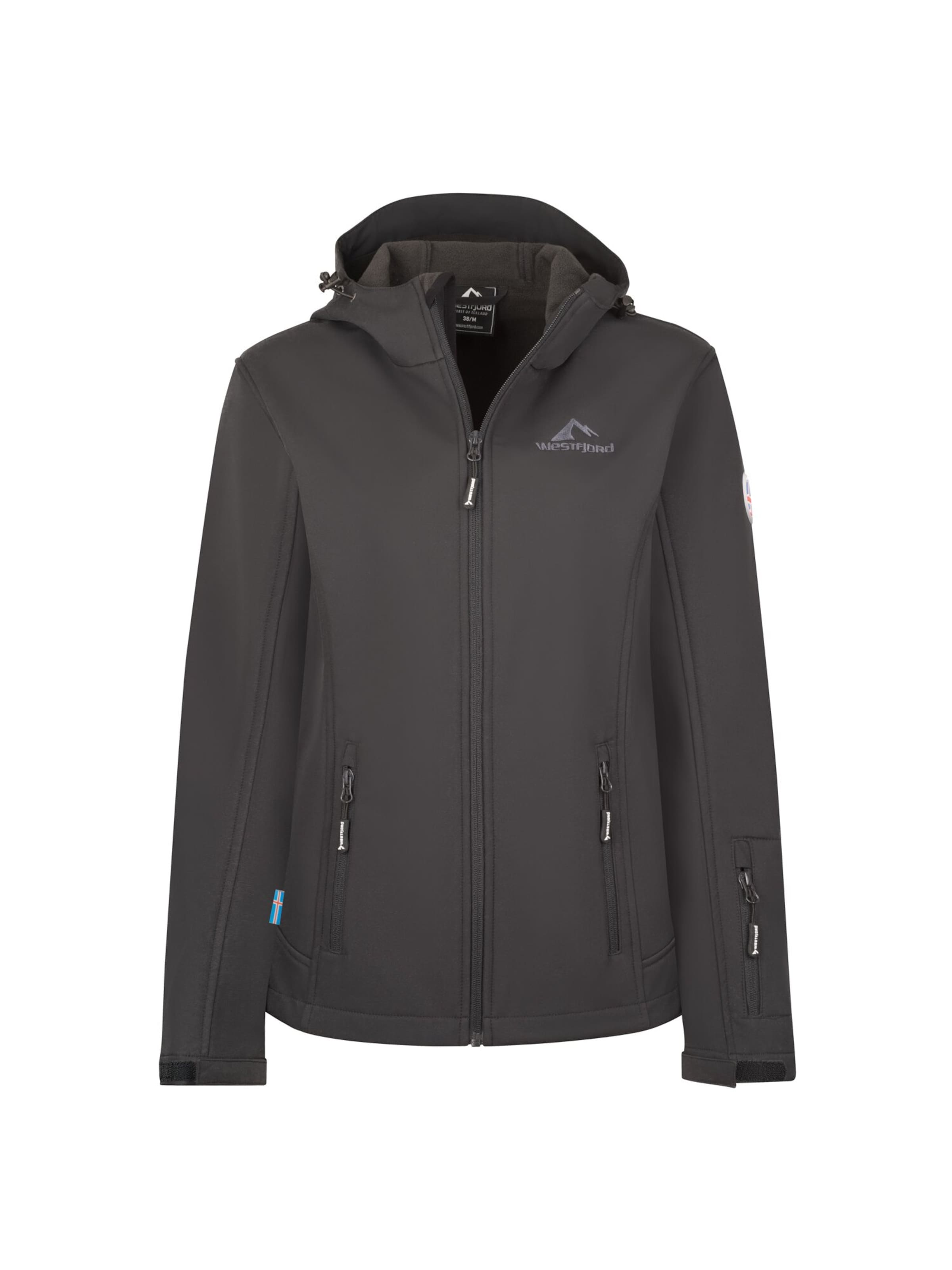 WESTFJORD Outdoor Jacket in Black: front