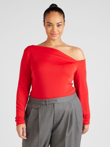 T-shirt River Island Plus en rouge : devant