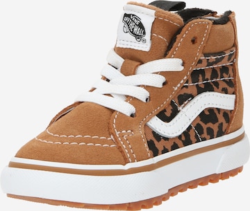 VANS Sneakers 'SK8-Hi' in Bruin: voorkant