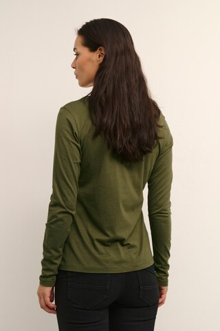 Cream Shirt 'Naia' in Green