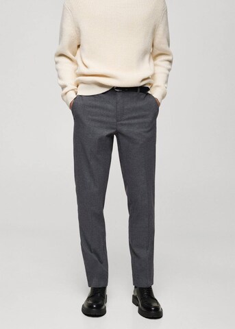 MANGO MAN Regular Pants 'Brest' in Grey: front