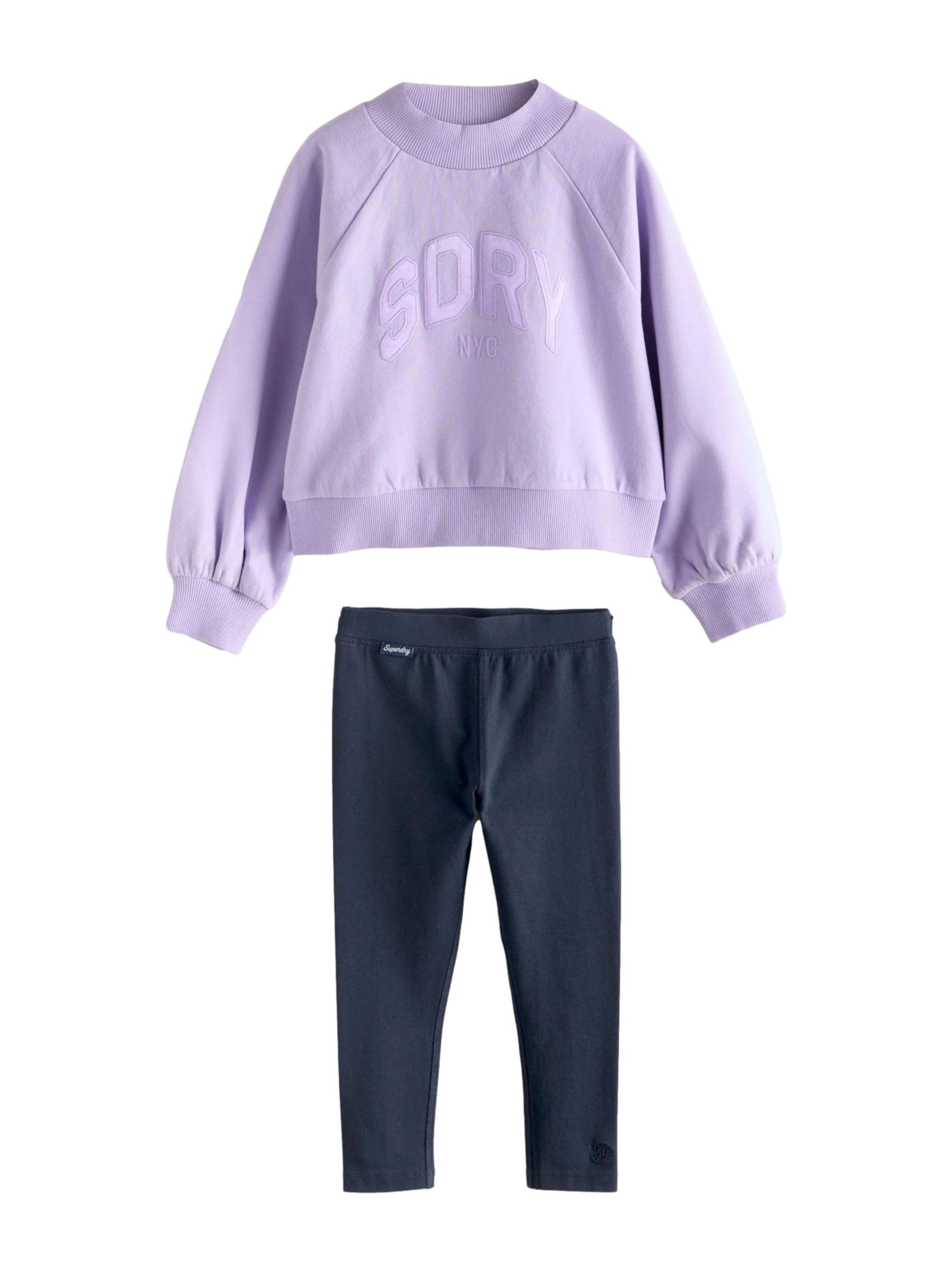 Superdry Set in Purple: front