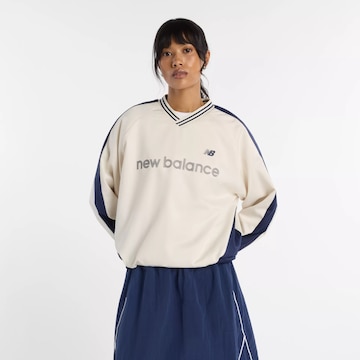 new balance Sweatshirt in Weiß: Vorderseite