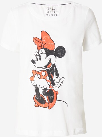 ONLY - Camiseta 'MICKEY MINNIE' en blanco: frente