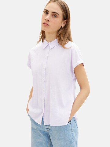 TOM TAILOR DENIM Bluse in Lila