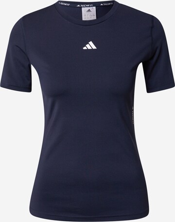 ADIDAS PERFORMANCE Functioneel shirt in Blauw: voorkant