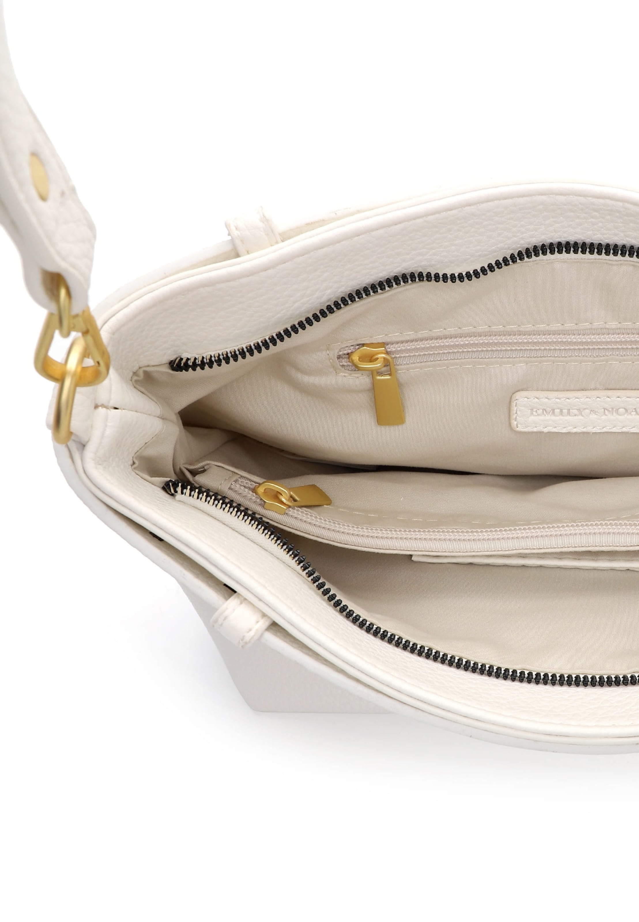 Borsa a spalla 'Justine' di Emily & Noah in bianco