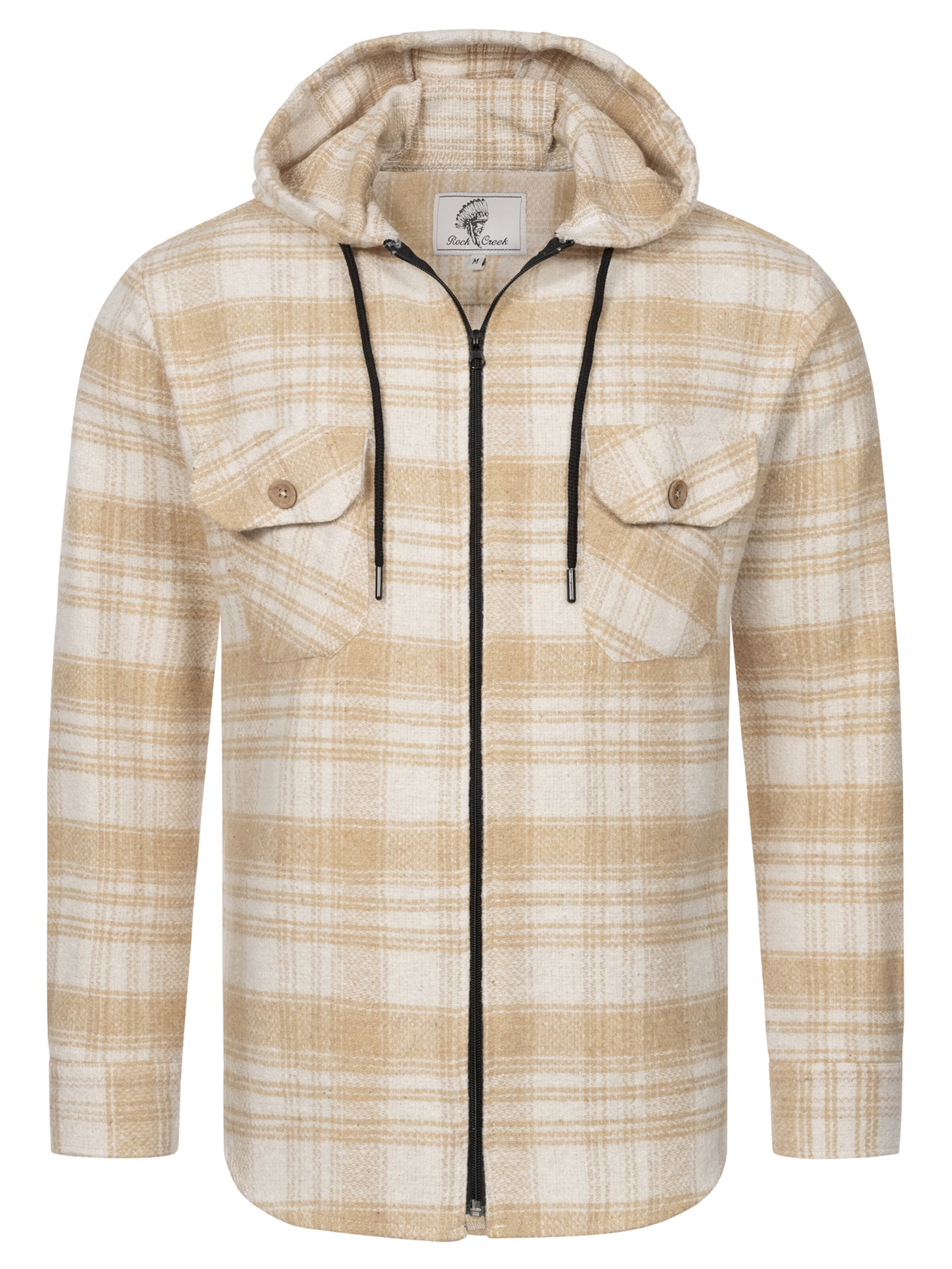 Rock Creek Regular Fit Hemd in Beige: Vorderseite