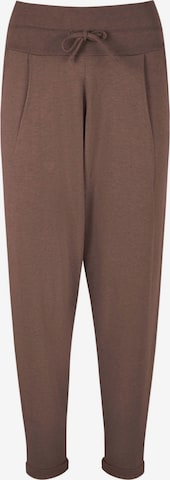 Kismet Yogastyle Tapered Workout Pants in Brown: front