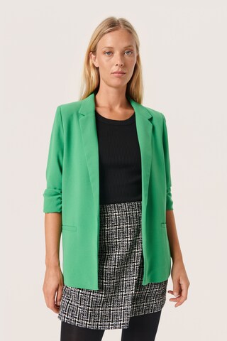 SOAKED IN LUXURY Blazer 'Shirley' in Green: front