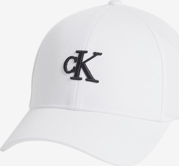 Calvin Klein Jeans Cap in Weiß: predná strana