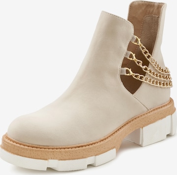 Bottines LASCANA en beige : devant