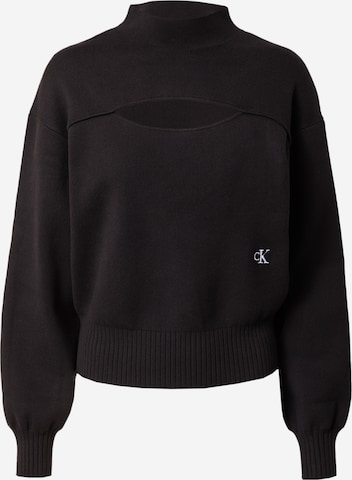 Calvin Klein Jeans Sweater in Black: front