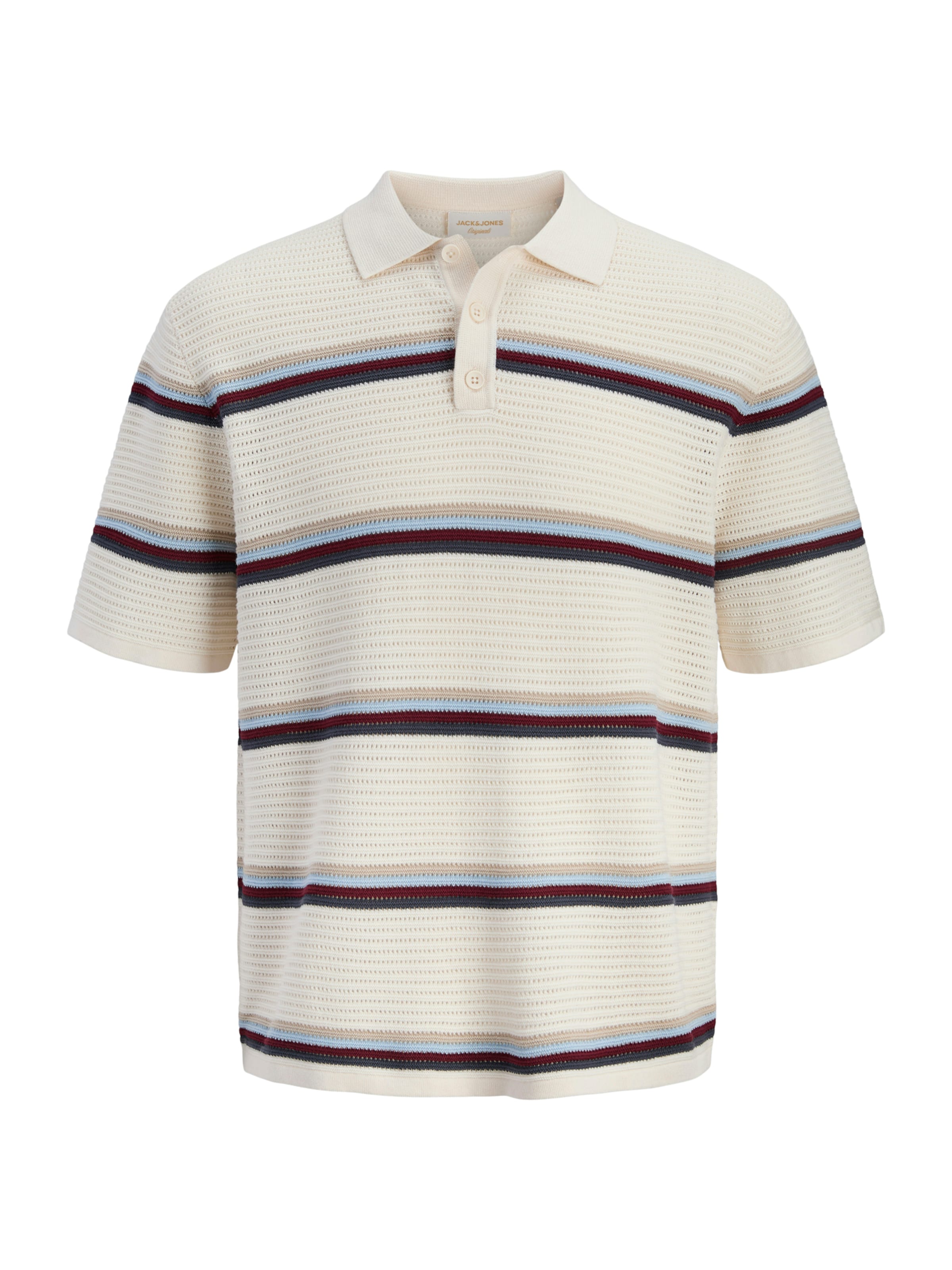 Pulover 'JORMAINE' de la JACK & JONES pe alb: față