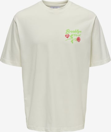 T-Shirt 'Rylan' Only & Sons en blanc : devant