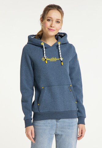 Sweat-shirt Schmuddelwedda en bleu : devant