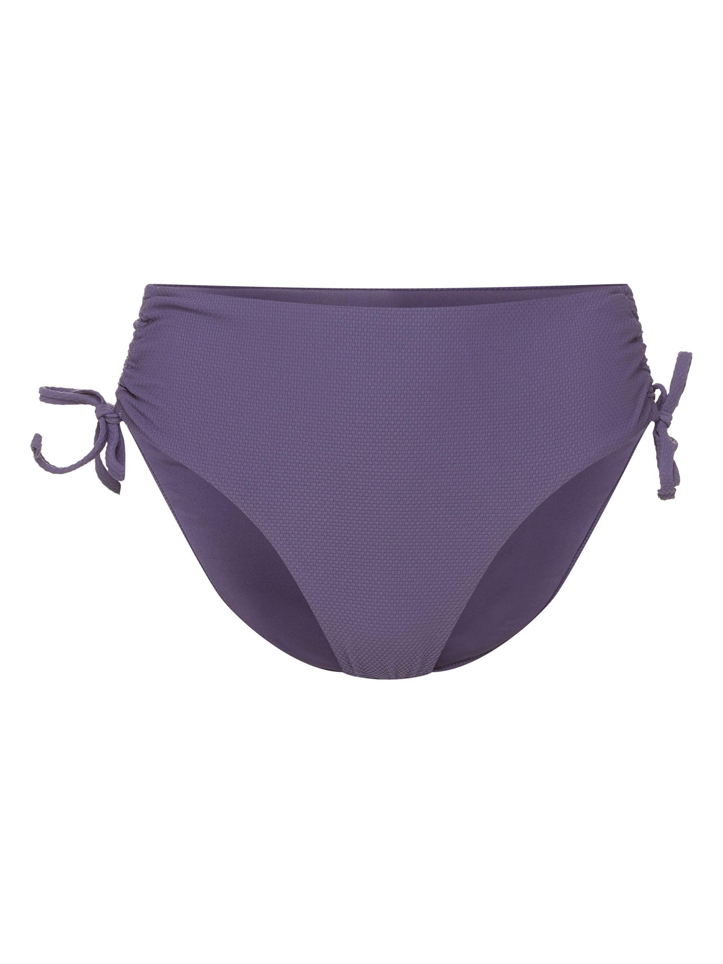 ESOTIQ Bikini bottom 'Bikini Highwaist Sunrise, Bindeband, Raffung' in Blue