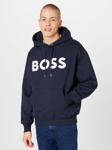 BOSS Black Sweatshirt 'Sullivan 08' in Blauw: voorkant