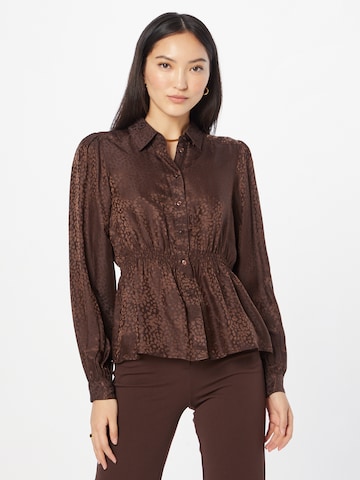 rosemunde Blouse in Bruin: voorkant