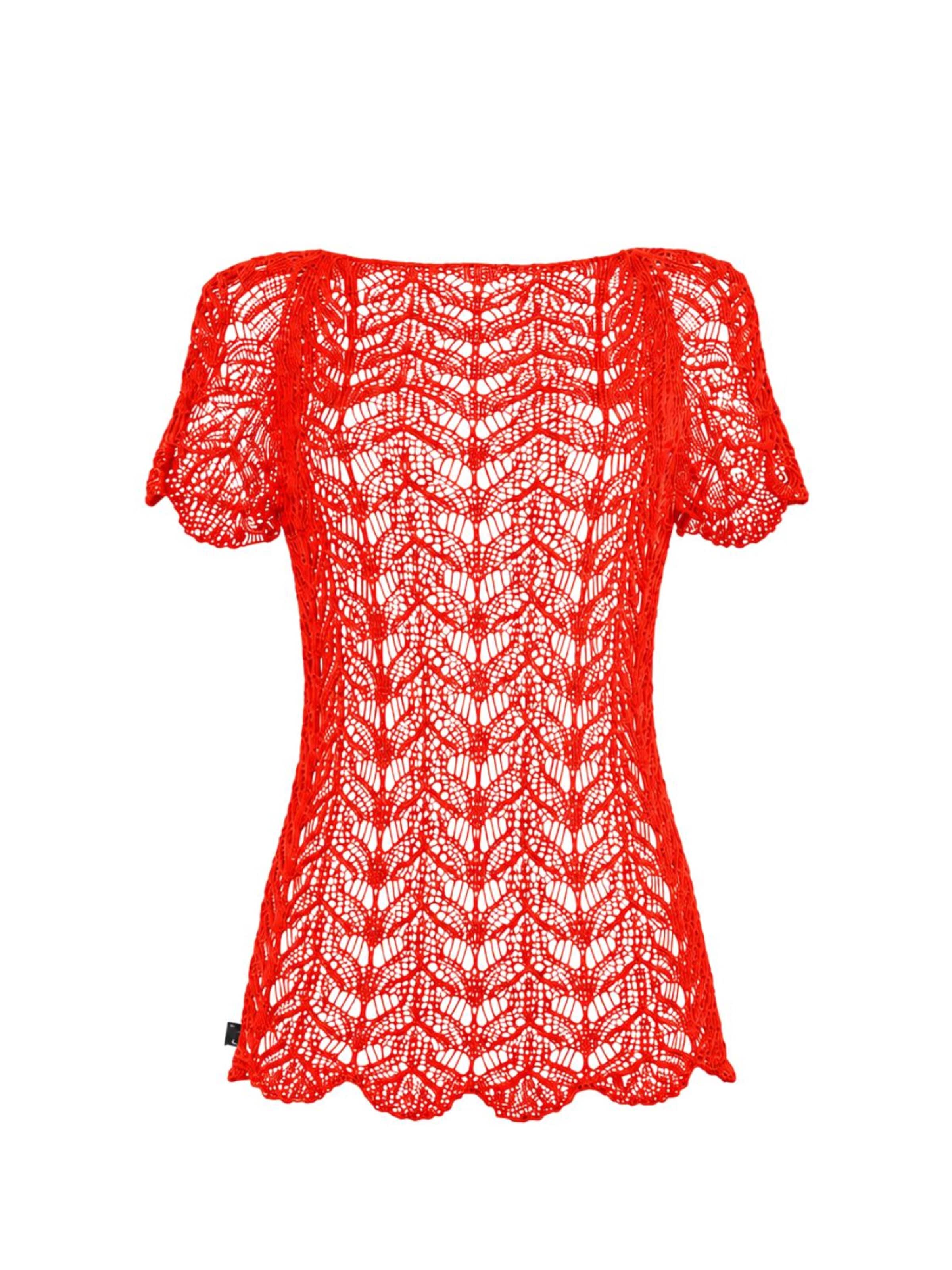 Süel knitwear Sticktop 'Twin Lace'‌‌‌‌‌‌‌‌‌ in Orange: Vorderseite