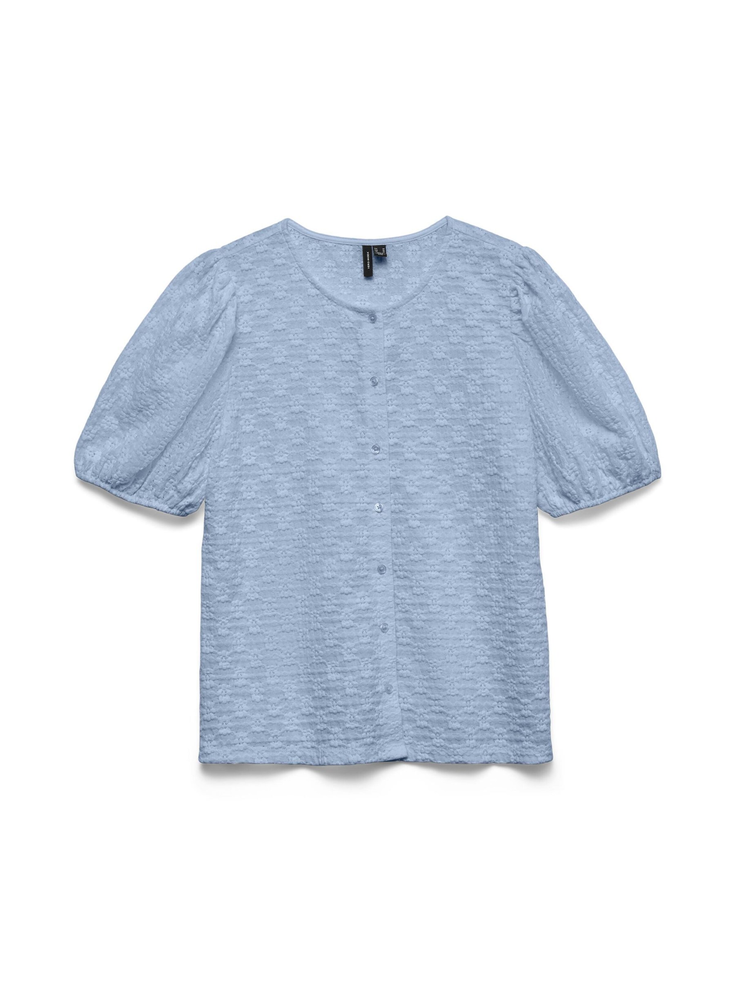 VERO MODA Bluse 'VMFlolwer' in Blau: Vorderseite