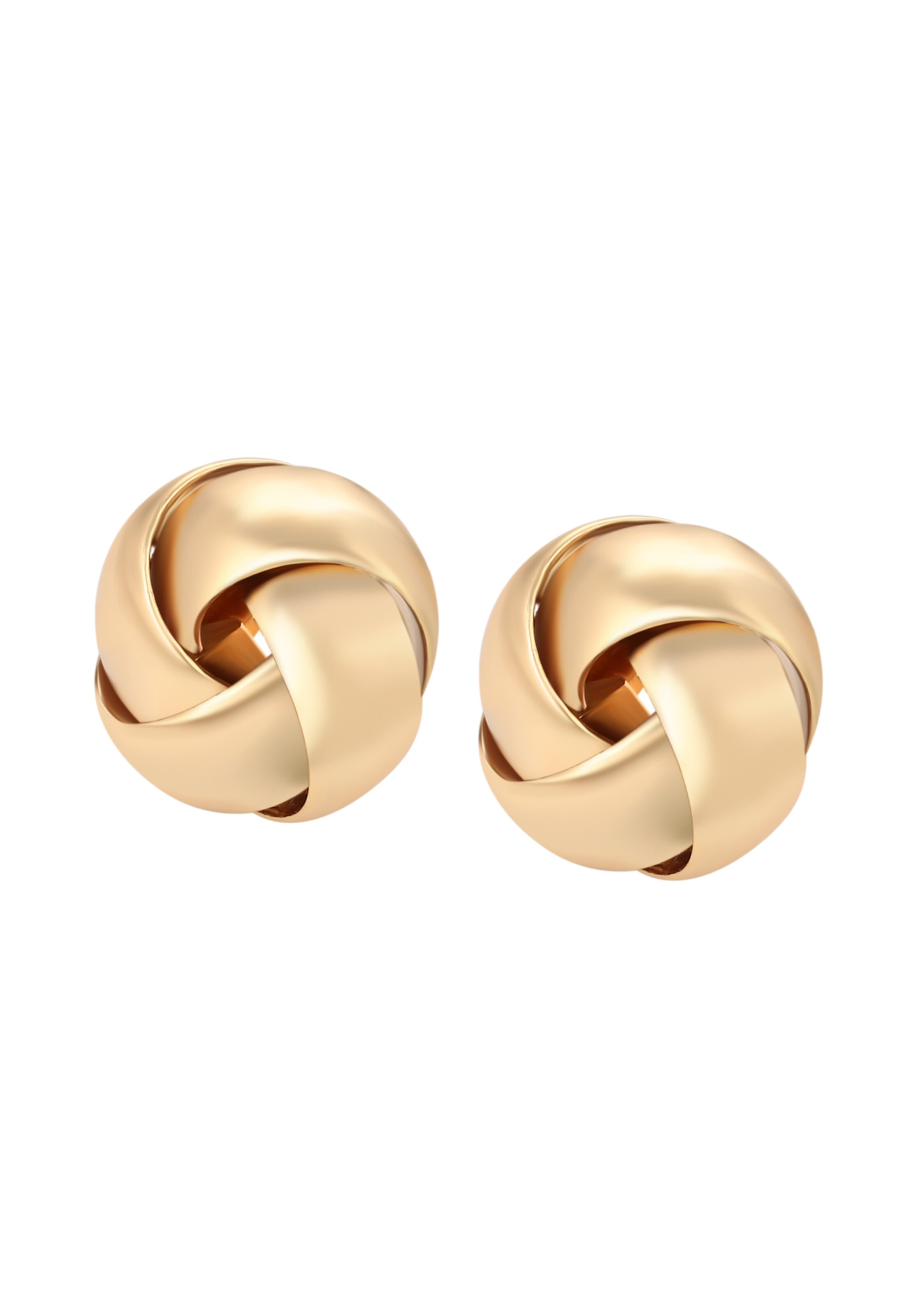 Boucles d'oreilles faina en or : devant