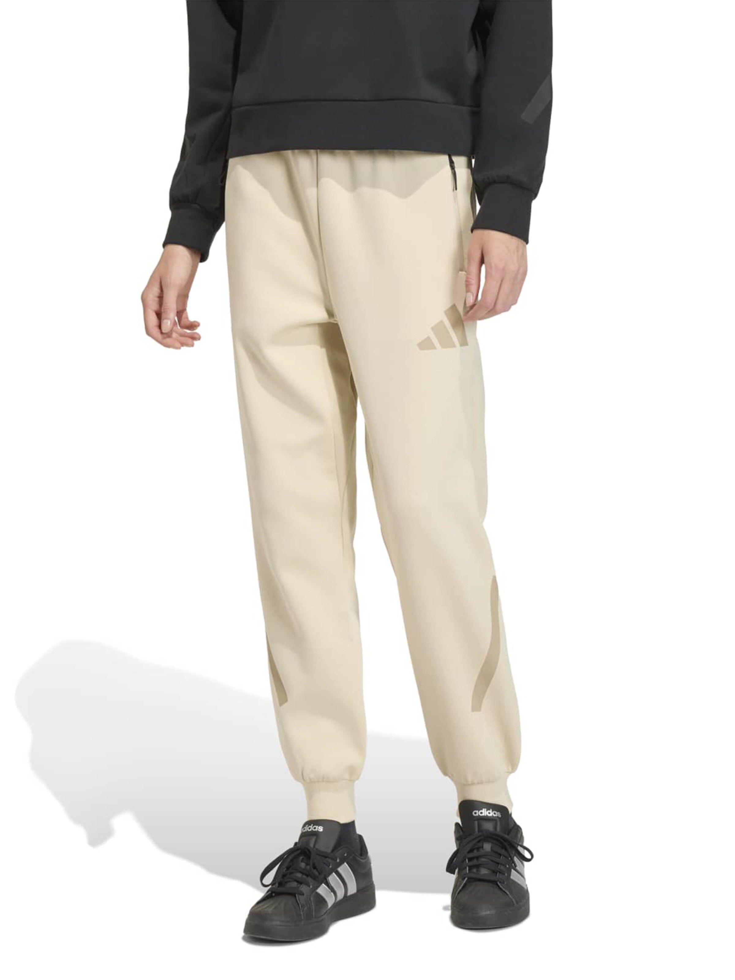 ADIDAS SPORTSWEAR Zwężany krój Spodnie sportowe 'Z.N.E.' w kolorze szary: przód