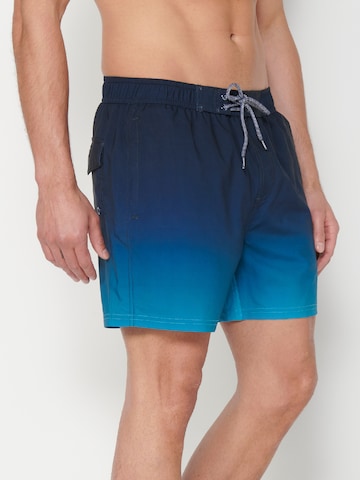 KOROSHI Zwemshorts in Blauw: voorkant