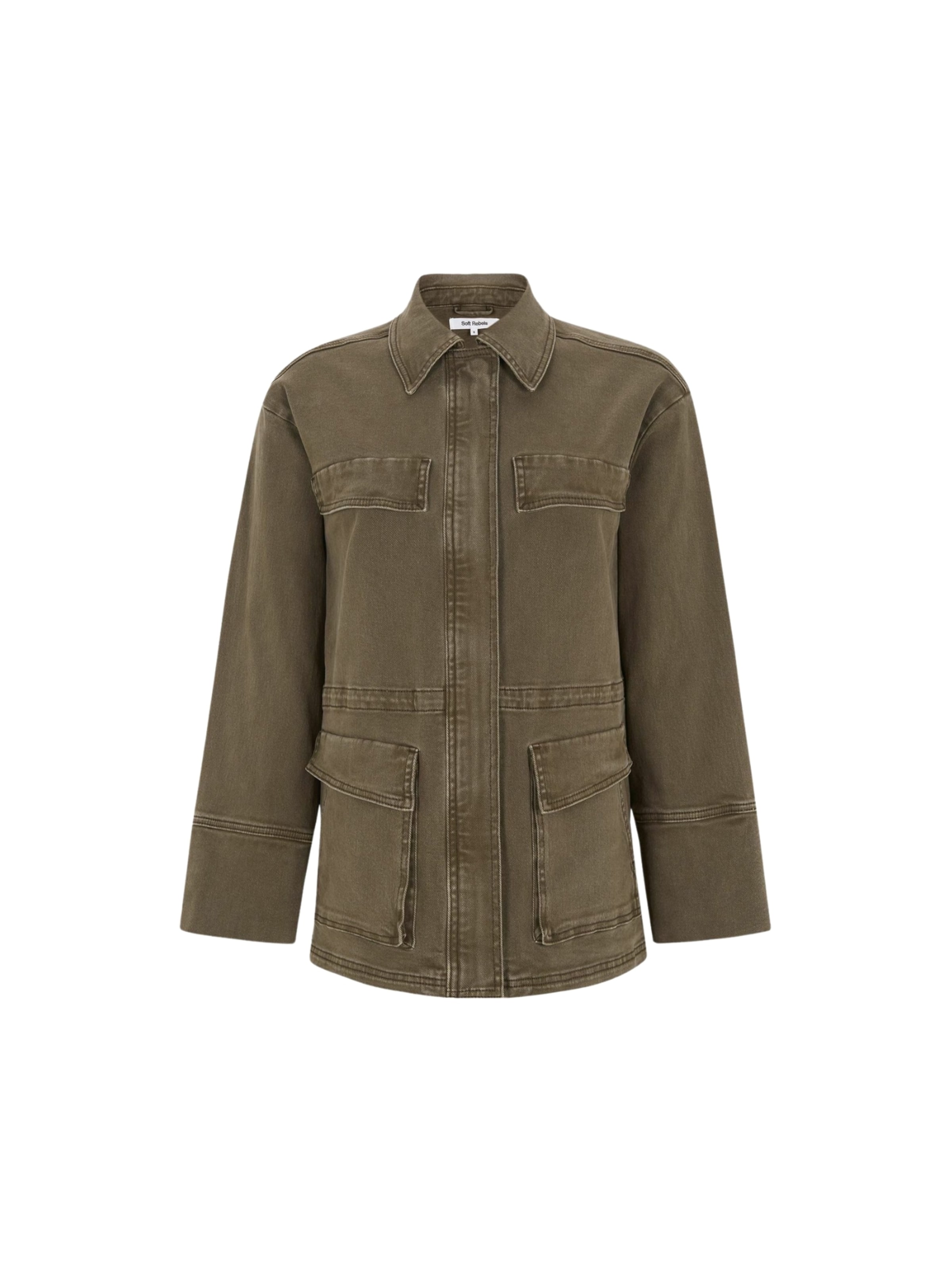 Soft Rebels Välikausitakki ' SRKilea ' värissä ruskea: etupuoli