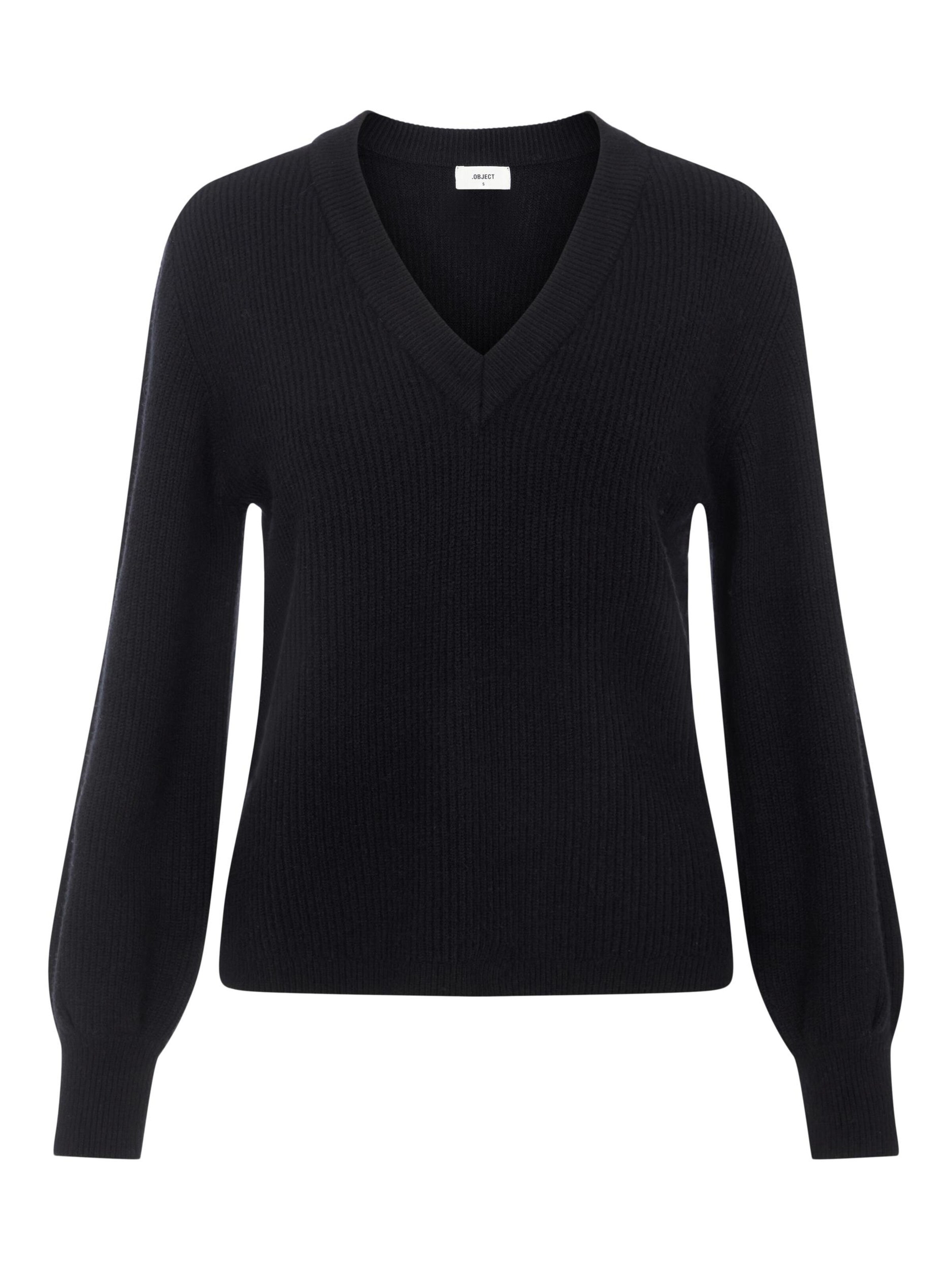 OBJECT Pullover 'Malena' in Schwarz: Vorderseite